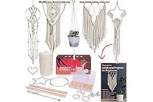 MIGO Creates - Macrame Kits for Beginners That Proudly Includes 5 Projects...