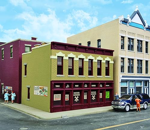 Edificio/estructura a escala HO Midtown Hardware (ensamblado)