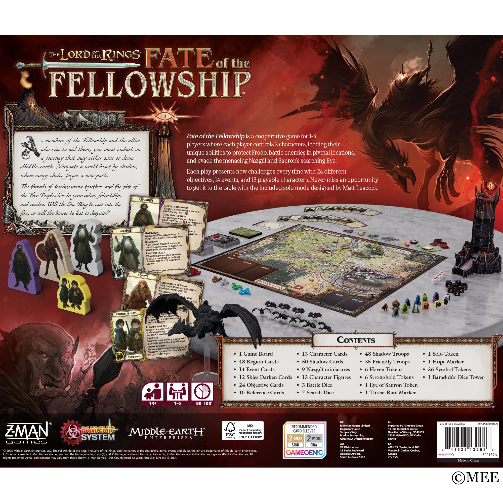 Amazon.co.jp: Asmodee ロード・オブ・ザ・リング:フェローシップの
