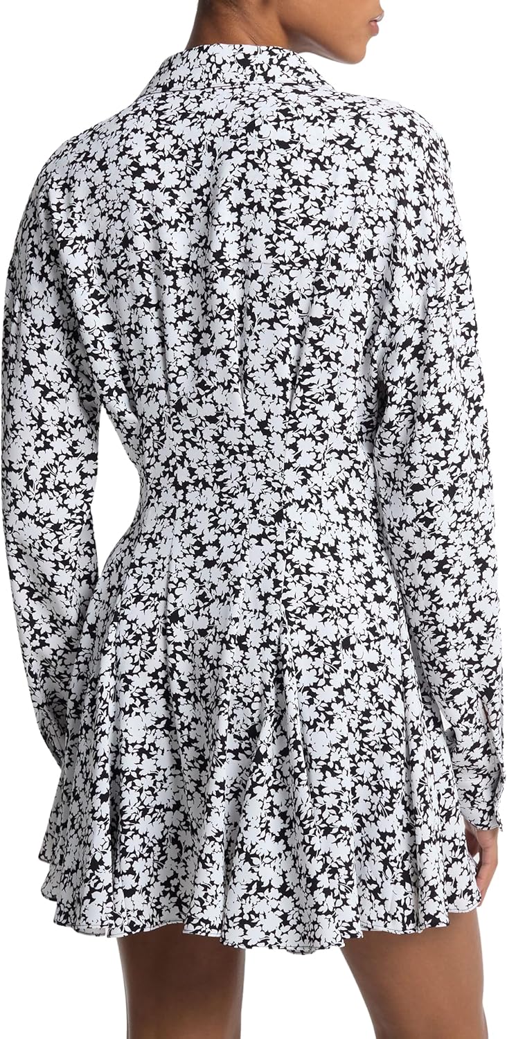 Michael Kors Womens Mini Pleat Shirt Dress - Image 2