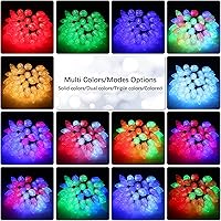 Vista 6 de Brizled Luces de Navidad RGB C9 para exteriores, 66 pies, 100 luces LED que cambian de color, luces de Navidad con control remoto conectables, luces