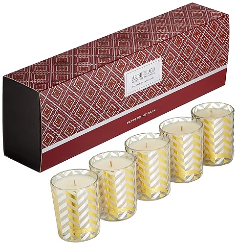 Archipelago corteza de menta 5 piezas juego de regalo votivo 10 onzas