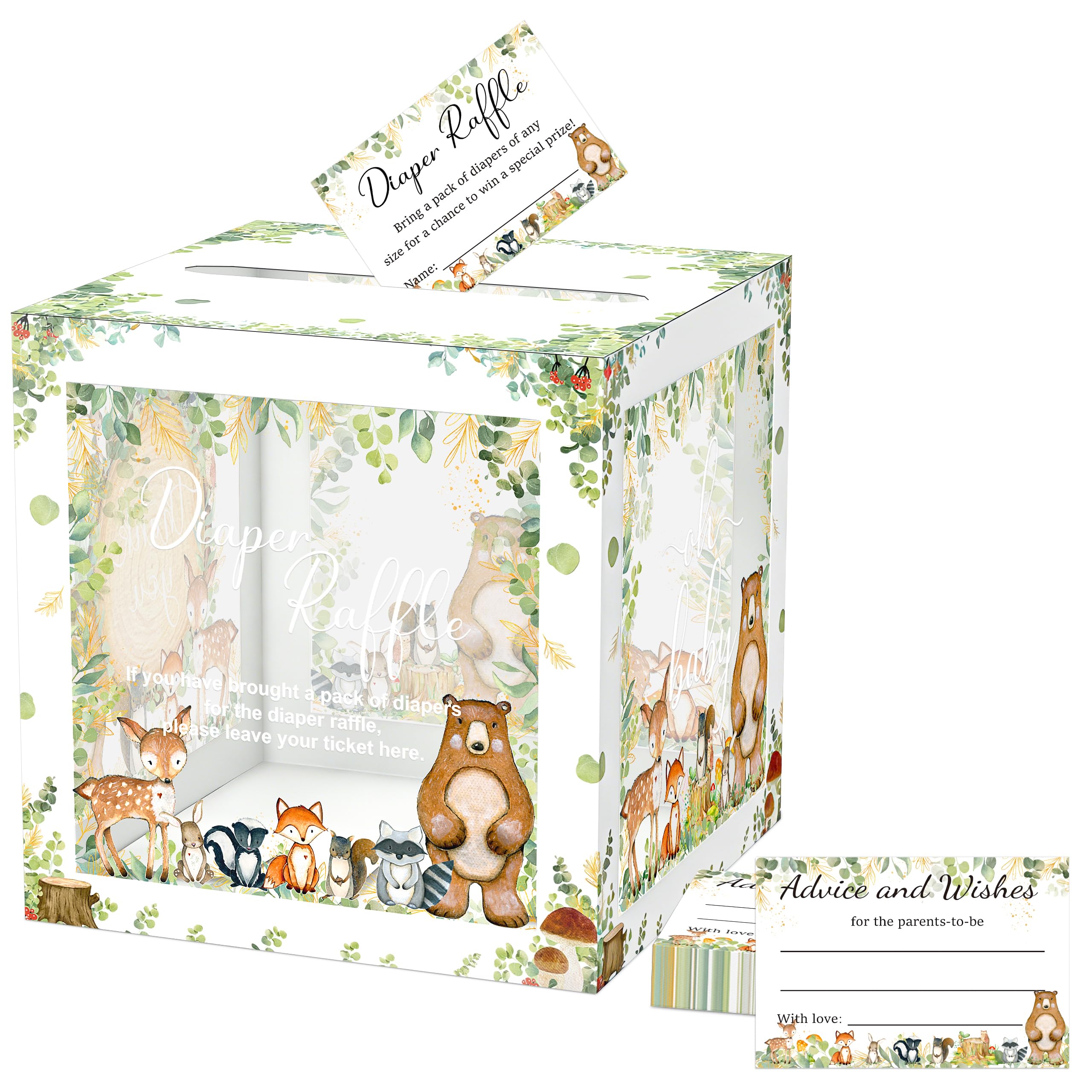 QISOLIY 50 Pieces Diaper Raffle Tickets - party games and activities | Mubboo