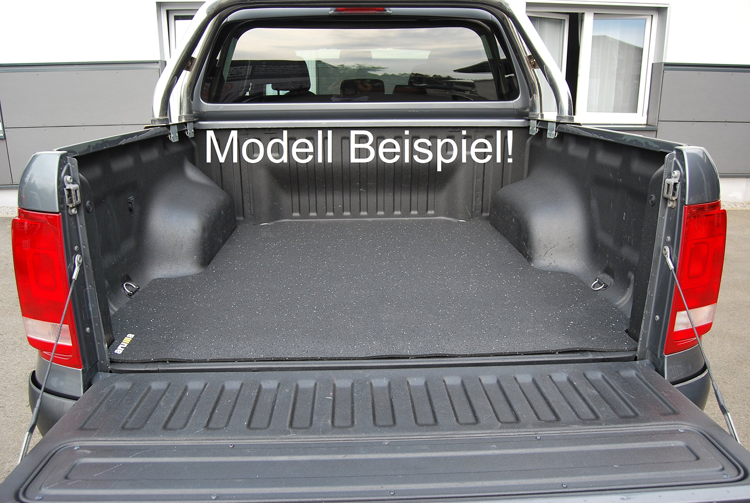 aruma® Antirutschmatte Laderaummatte, kompatibel VW Amarok Double Cab Pickup original Zurrösen und Schienensystem nutzbar mit original Laderaumwanne gemessen ab Baujahr 01/2010-01/2023