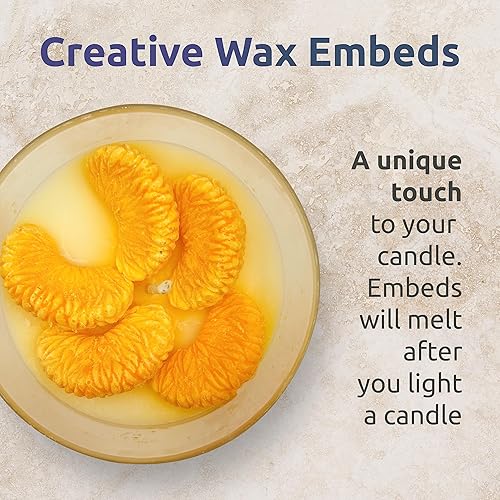 Miniatura 2 de Vela de cera de soja natural hecha en Estados Unidos en tarro de vidrio Velas de soja perfumadas de naranja brasileña de lujo Fresca y alegre