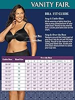 Vista 6 de Vanity Fair Brasier para mujer de figura completa para realzar la espalda, tela elástica en 4 direcciones, copas ligeramente forradas hasta H