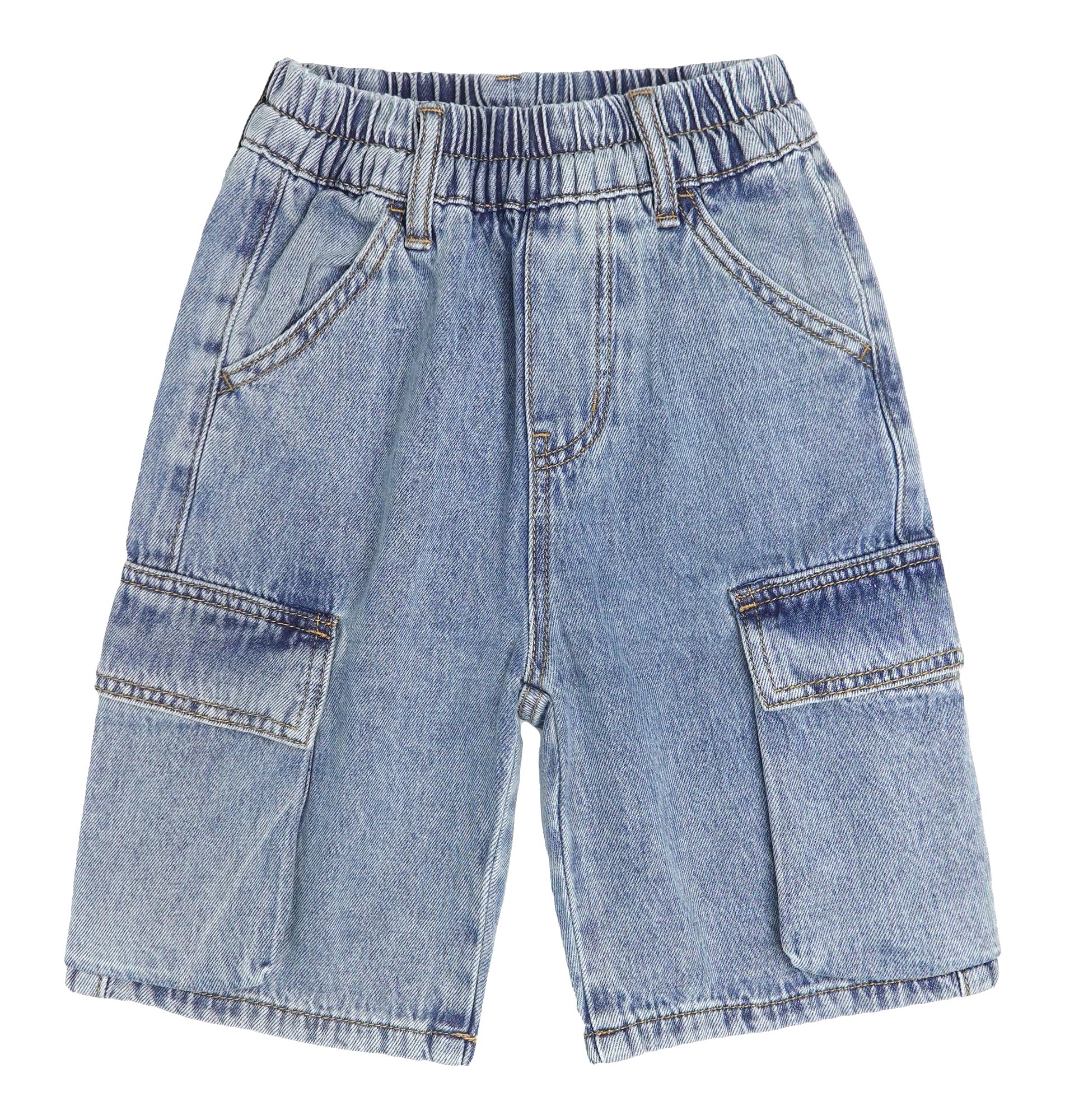 Summer jeans para niños estilo semicargo con cintura de canalé 6