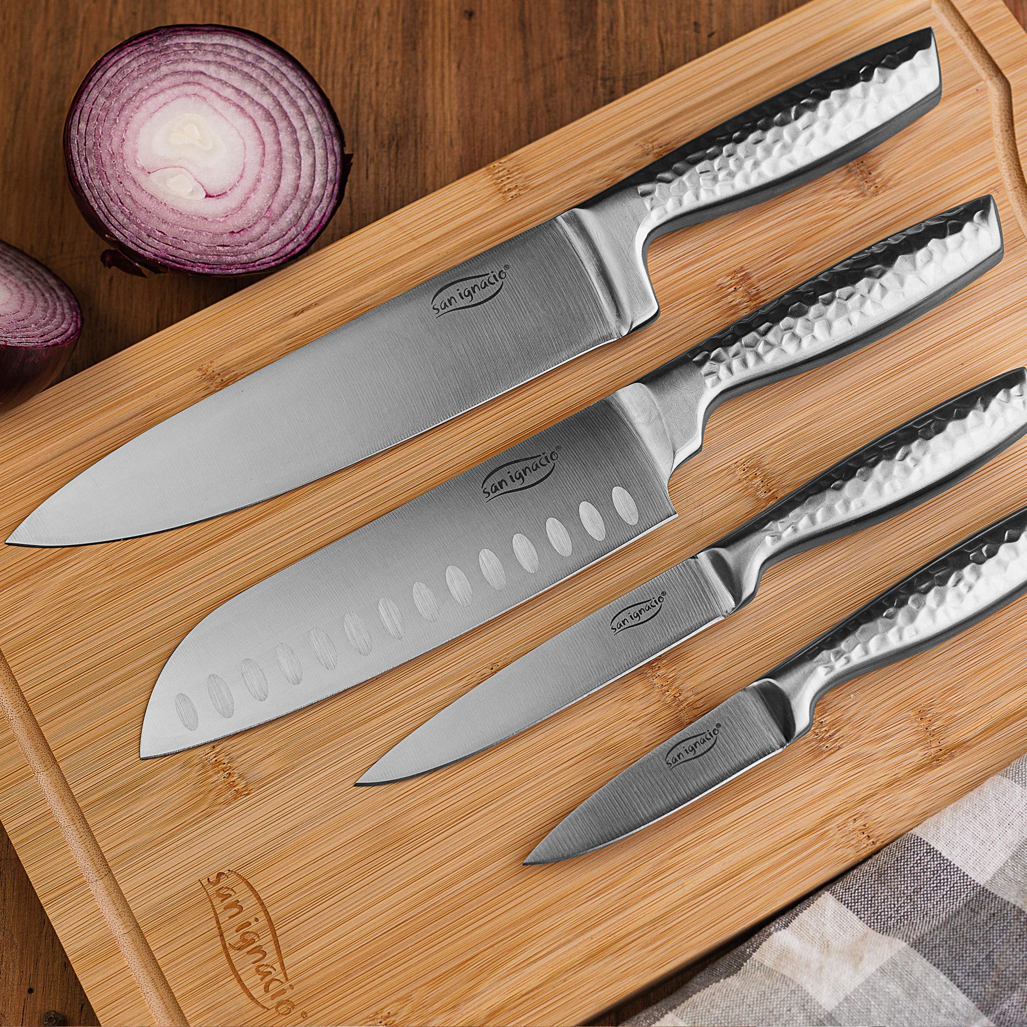 Coltello Pane Sanelli Coltello Da Pane DE LUCA Forgiato - Lama Acciaio Inox 21 Cm Con Manico In Resina Lama 21 Cm De Luca - Foto 3