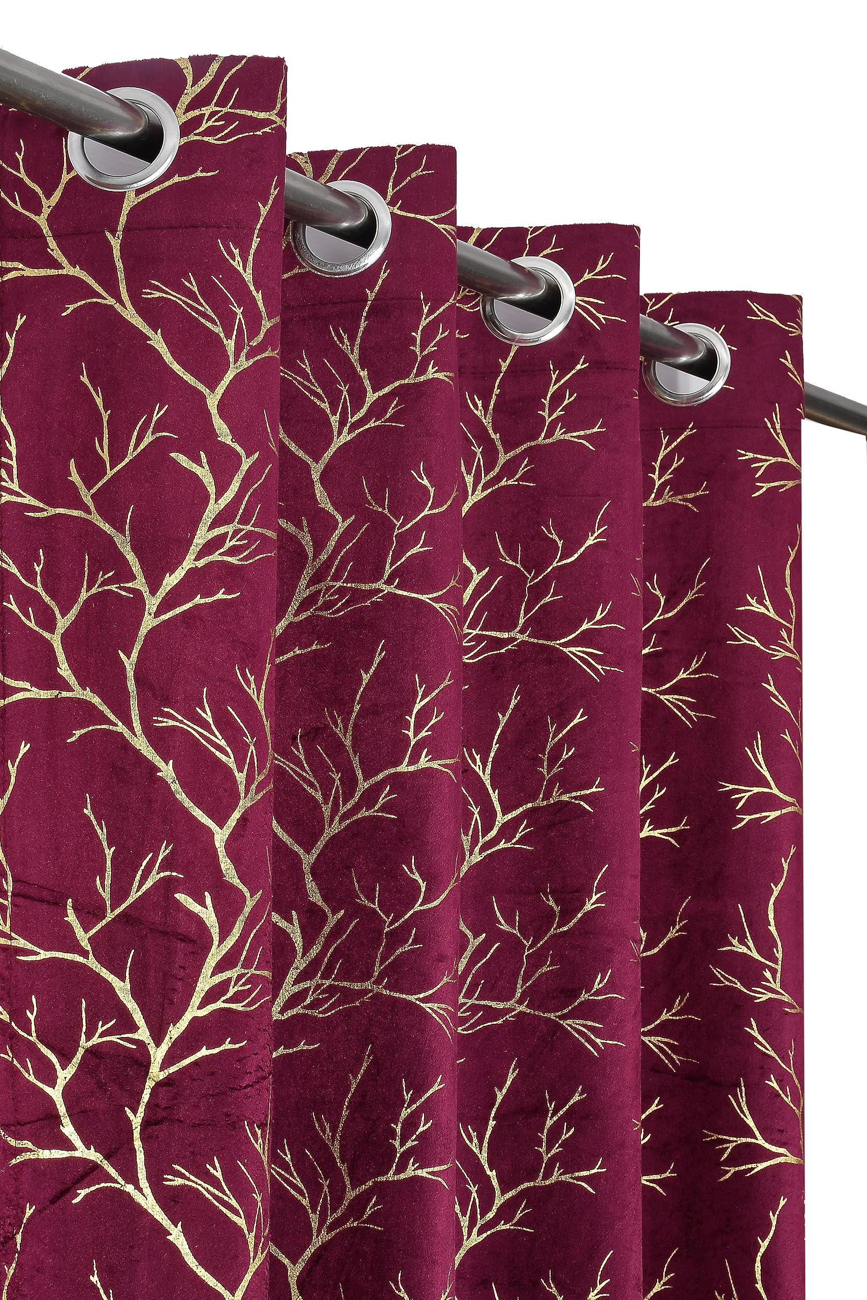 See full amazon price history chart for HOME UTSAV Premium Foil Print Velvet Curtains for Window 5 Feet, Pack of 3, Wine HOME UTSAV Premium Foil Print Velvet Curtains for Window 5 Feet, Pack of 3, Wine (B0CH4Q25MQ) Amazon Price History, Amazon Price Tracker