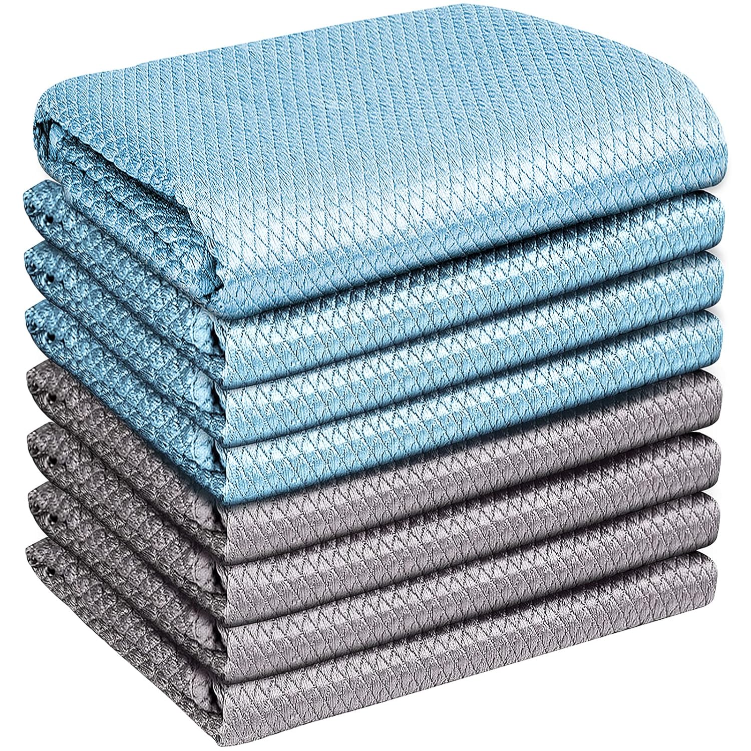 Airlab Streak Free Miracle Cleaning Cloths Easy Clean Nanoscale Pack of 8 12 x 16 Microfiber Polishing Windows