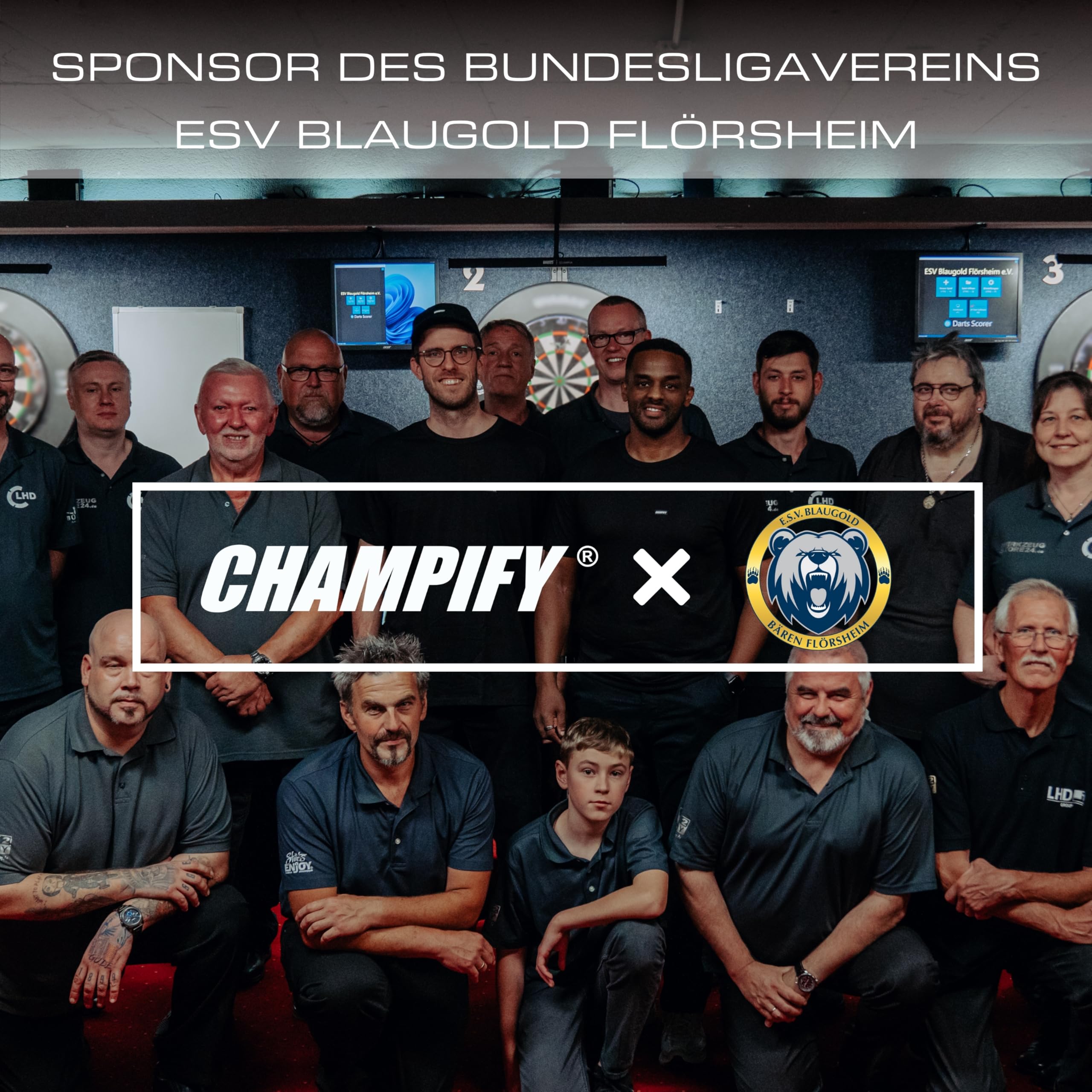 Champify® 90% Tungsten Darts Set mit schwarzer Darttasche| 3 Steeldarts mit 9 Alu-Schäften & 9 Flights | Dart Set mit Zubehör | Dartpfeile mit Metallspitze