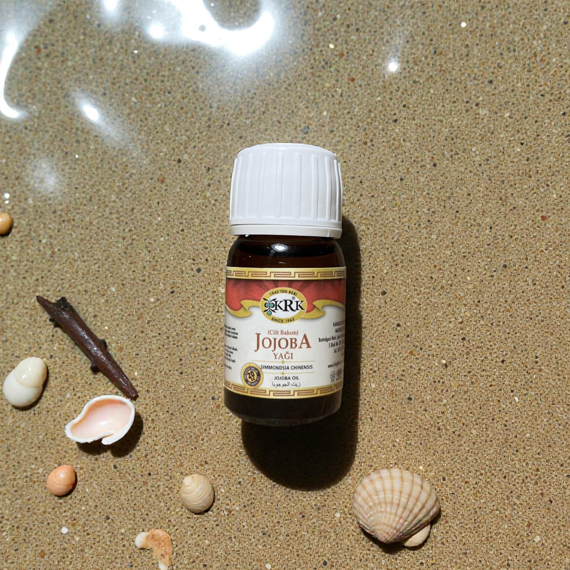 %100 Saf Jojoba Yağı – KRK Gıda (20 ml) | Doğal Cilt Bakım Yağı | Nemlendirici, Besleyici, Kuru Ciltlere Uygun | Saç, Cilt ve Tırnak Bakımı İçin Jojoba Oil | Yerli Üretim