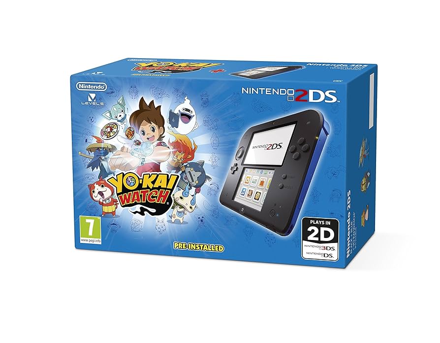 Nintendo Handheld Console 2DS - Black/Blue with Yo-Kai Watch