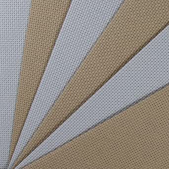 6 Stuks 14CT Aida Kruissteek Stof - Donkergrijs + Zwart (30x45cm)