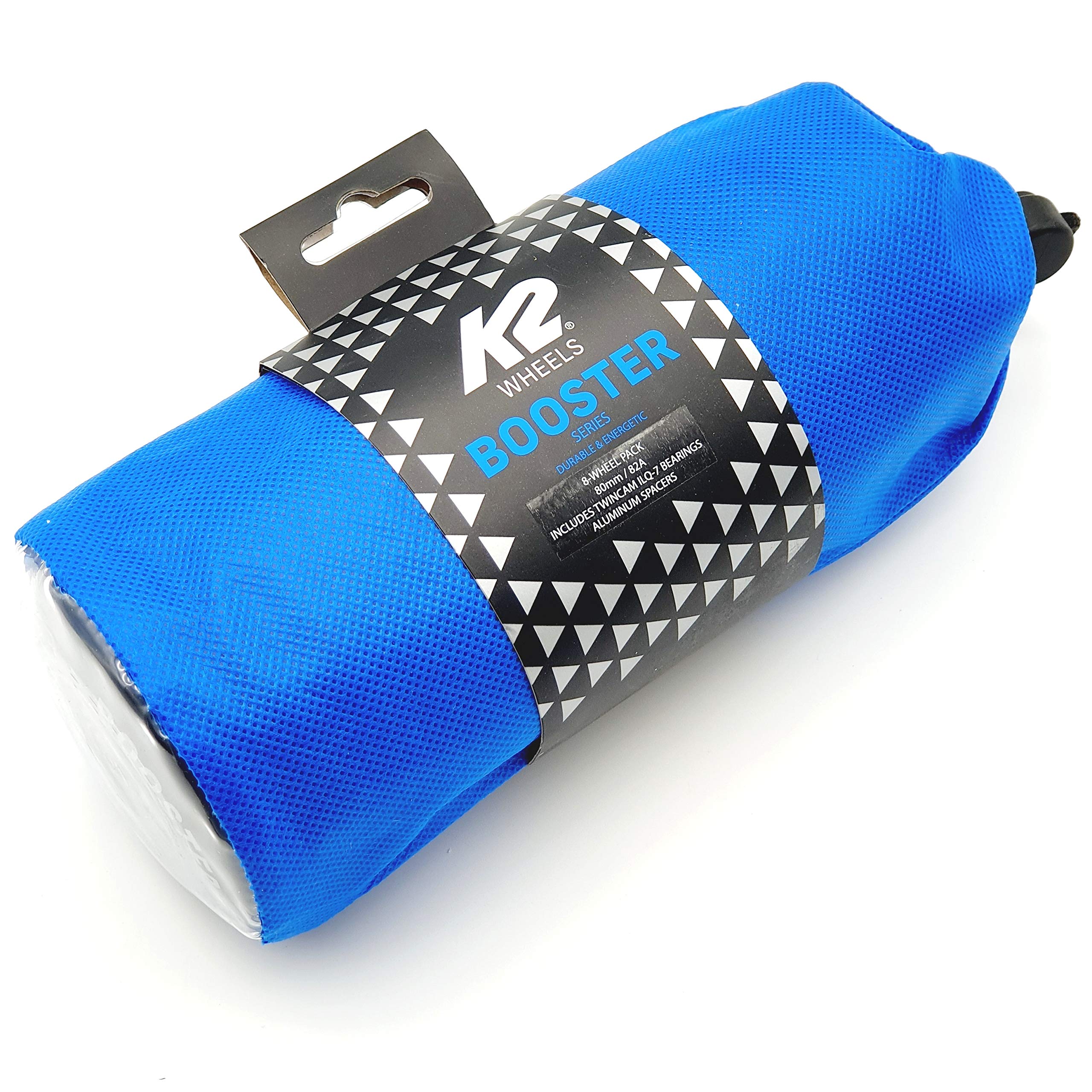 K2 Booster Skate Rollen 8 STÜCK 80mm/82A + ILQ7 + ALU Spacer (SET-30F009.1.1.80mm)