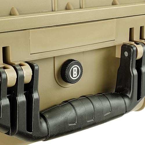 Miniatura 6 de Bushnell Funda rígida impermeable grande de 20 pulgadas para binoculares, óptica, equipos, a prueba de golpes y listo para la TSA (bronceado)