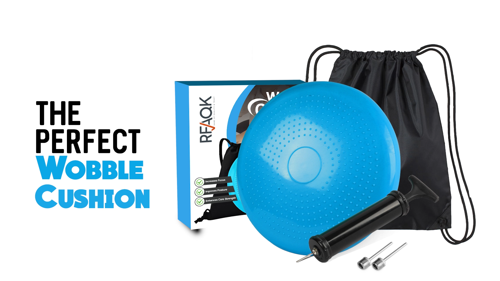RFAQK Inflated Air Stability Wobble Cushion - Wiggle Seat to