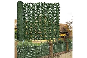 Artificial Ivy Privacy Fence Screen Lattice Panels for Outside