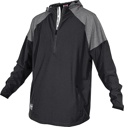 Rawlings Boys Youth Color Sync Long Sleeve Jacket, Large, Black