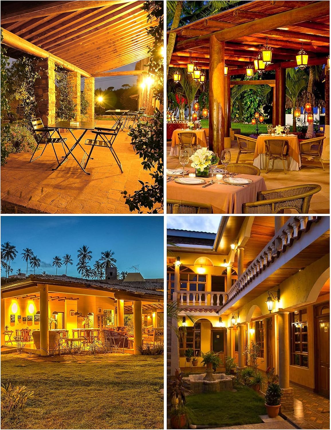 UNILAMP Yellow LED Bug Light Bulbs, A19 Outdoor Yellow Bug Light Bulb, 9W Equivalent 60W, Yellow Bug Light Bulbs for Outside, E26 Base for Porch, Holiday Party Decoration, Non-Dimmable, 4 Pack