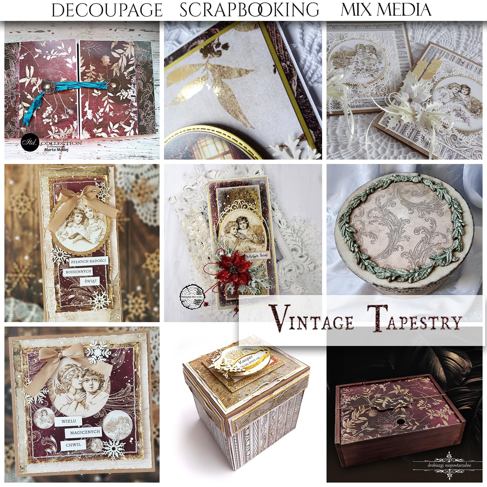 ITD Collection Zestaw do scrapbookingu, 30 x 32 cm, papier