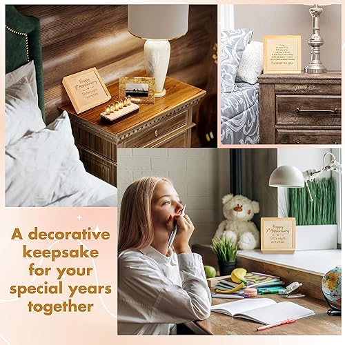 Miniatura 5 de STOFINITY Regalo de madera de 7 años para él y ella regalos de madera de 7 años para esposa marido regalos de matrimonio de 7 años para pareja