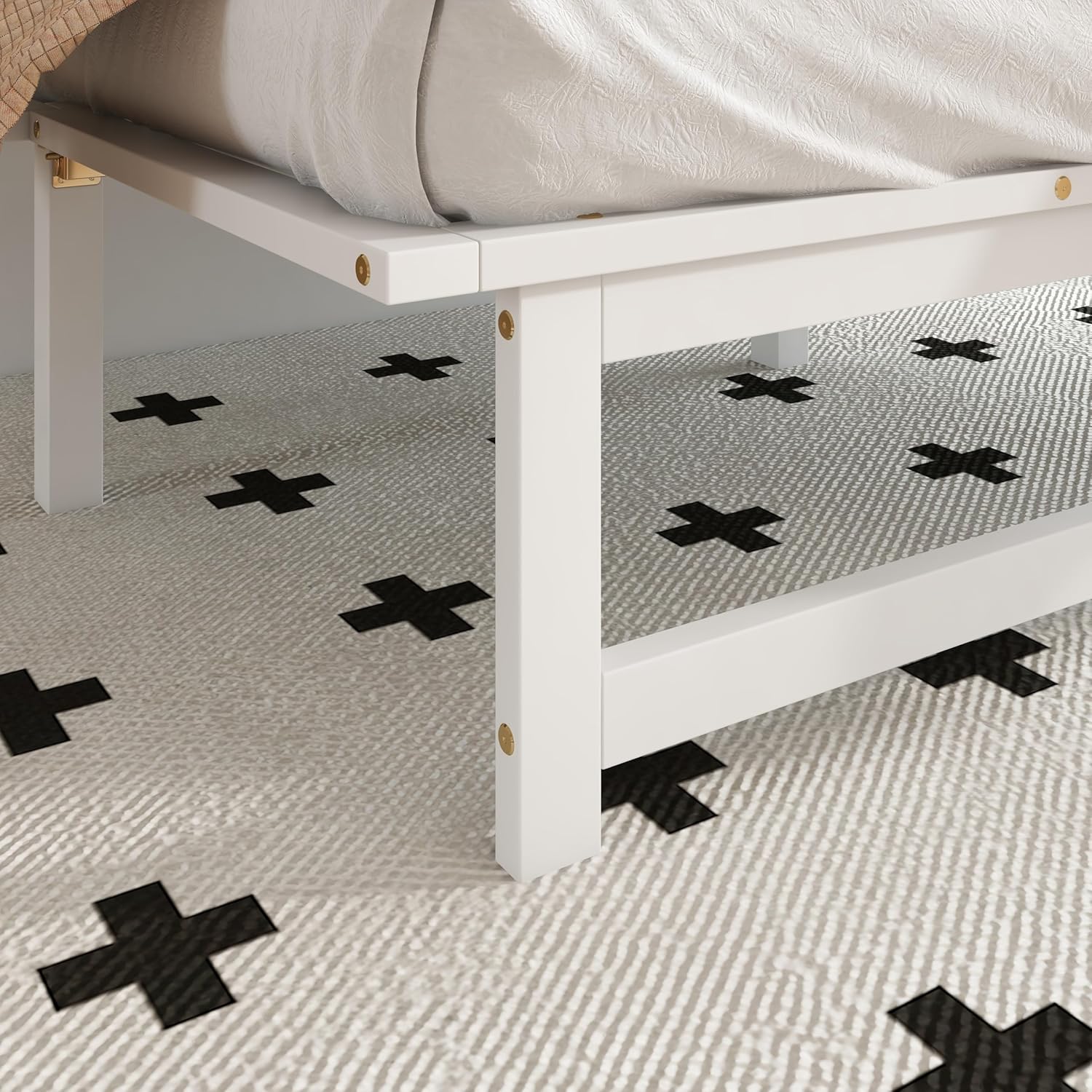 Ball & Cast Queen Size Murphy Bed W/ 2 USB Port & Power Outlets,Cabinet Bed W/Desk & 2 Removable Shelves,Wall Bed Frame for Home Office,Apartment,Guest Room,White