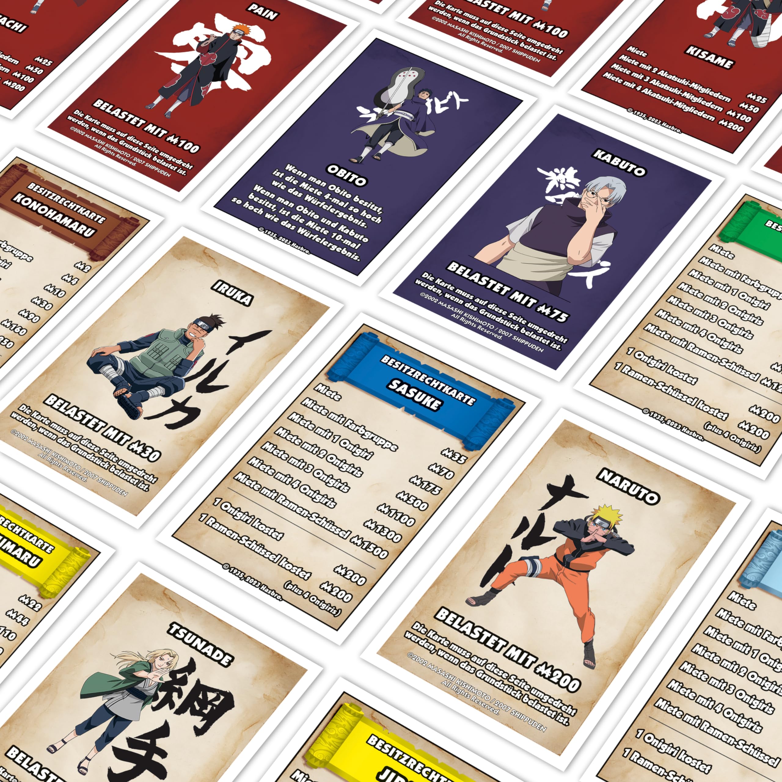 Winning Moves Monopoly Naruto Edition - Monopoly Spiel für Fans - Familienspiele Strategie Brettspiele Naruto - 2+ Spieler ab 8+ Jahren - Deutsch