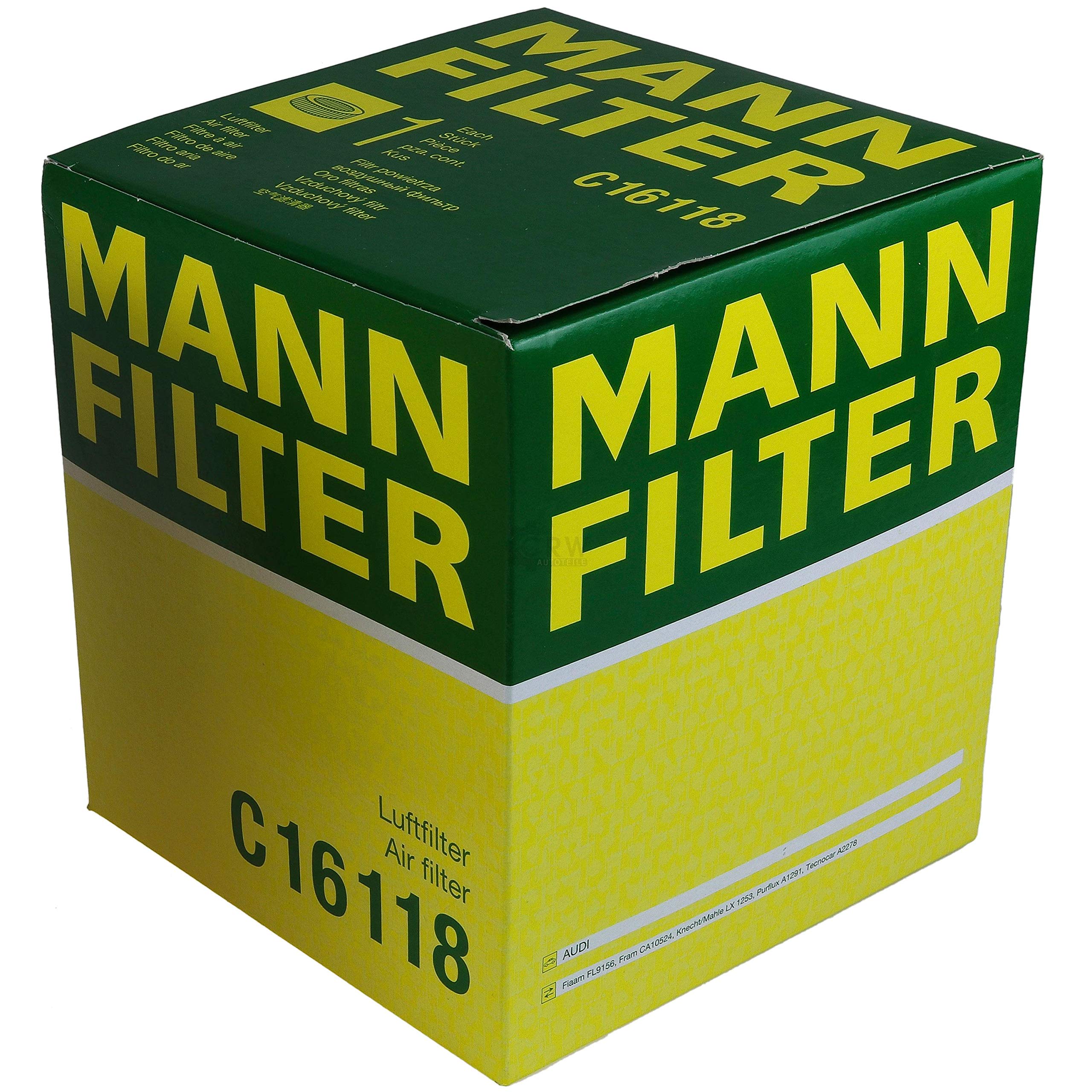 Paquete de inspección Kit de mantenimiento de filtros con filtro de aceite HU 719/7 x, filtro de aire C 16 118, filtro de combustible WK 6001, filtro de habitáculo CUK 3023-2, tornillo de