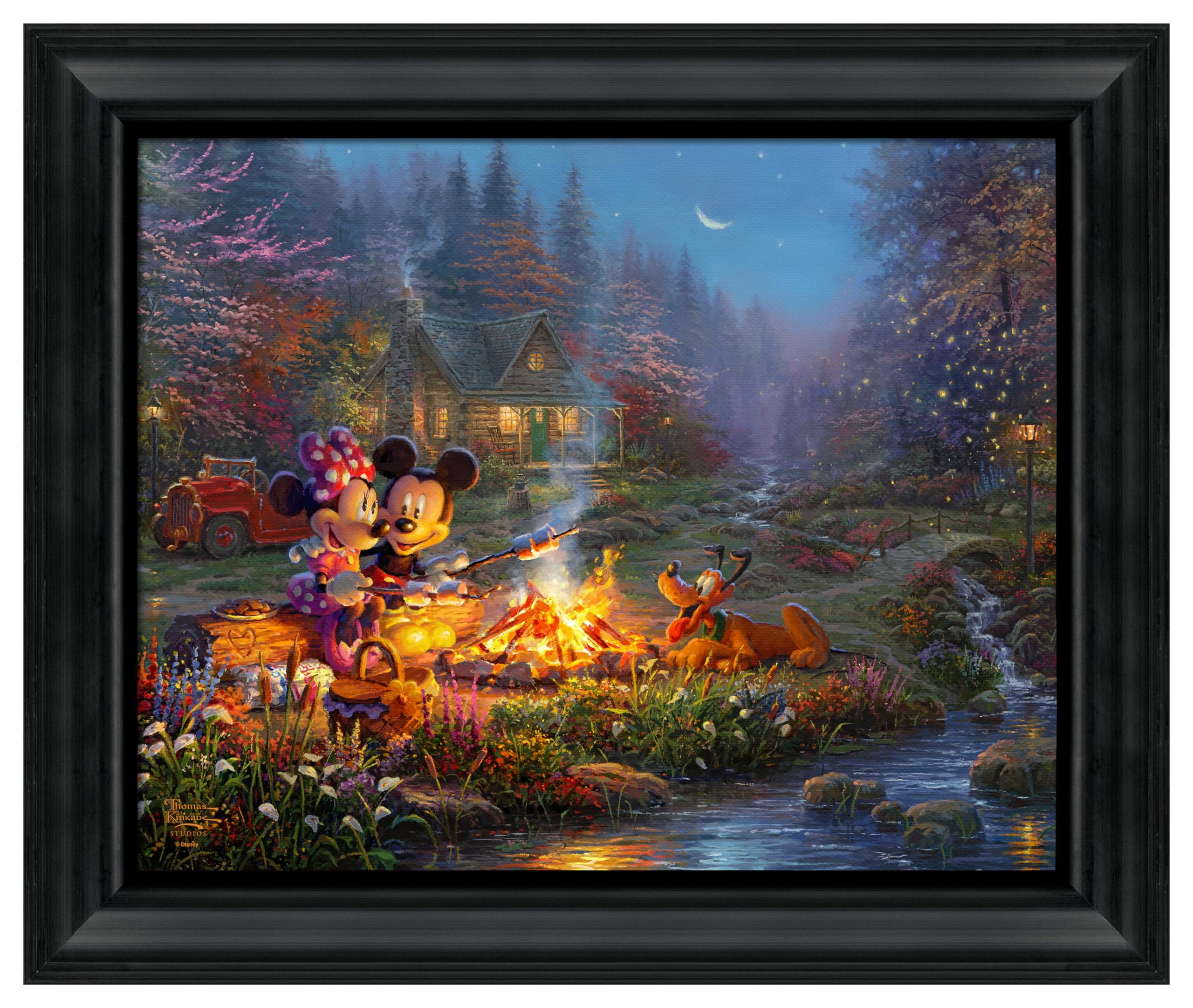 Amazon.com: Thomas Kinkade Disney Mickey and Minnie Sweetheart