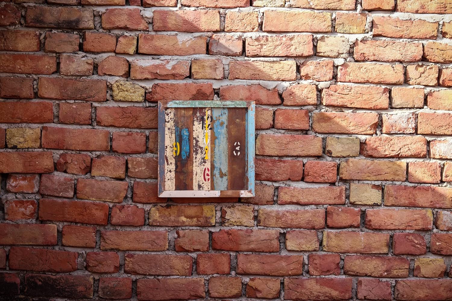 De Kulture Large Reclaimed Wood Wall Clock - Limited Edition Vintage Art - Rustic Home Decor - Unique Gift (31x5x31cm)