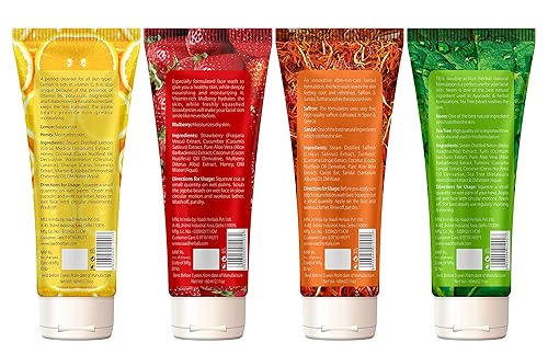 Miniatura 2 de Vaadi Herbals Lavado facial de hierbas surtido, 2.0 fl oz (paquete de 4)