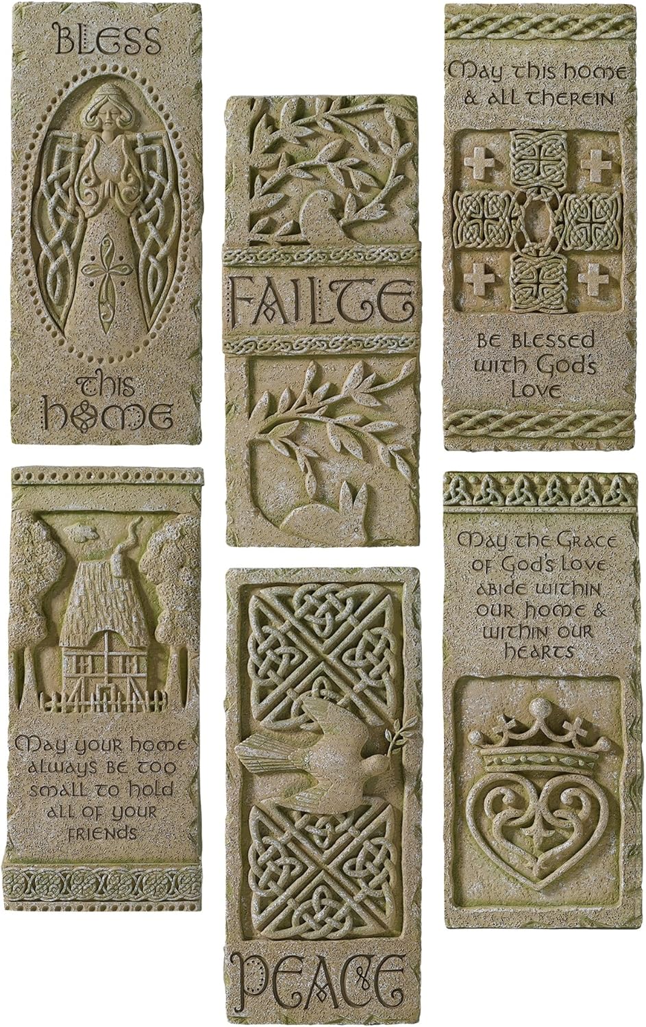 Grasslands Road Dublin Court Celtic Message Plaques Six