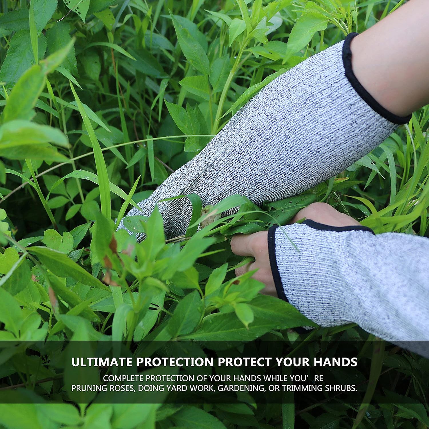 Exclusive Discount 70% Price Cut Resistant Sleeves with Thumb Hole, Level 5 Protection, Slash Resistant Safety Protective Arm Sleeves, 14 inch long, Large (Arm width 4-8 inch)sold by Pair(2 Pieces) Buy 1 get 1 Cut Resistant Sleeves with Thumb Hole, Level 5 Protection, Slash Resistant Safety Protective Arm Sleeves, 14 inch long, Large (Arm width 4-8 inch)sold by Pair(2 Pieces)