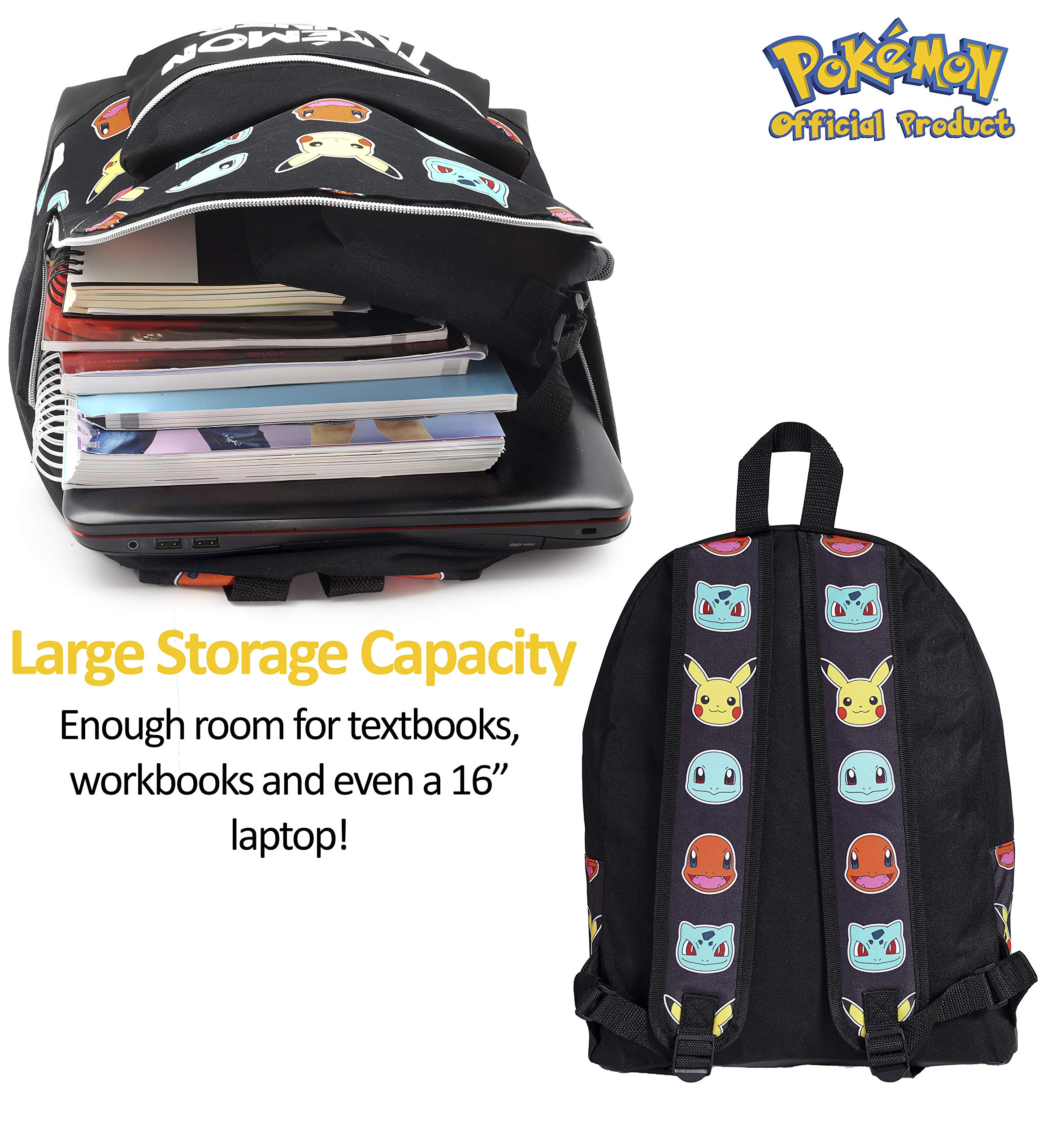 Buy Pokemon School Bag, Kids Backpack with Detective Pikachu and