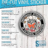 Vista 4 de (3 piezas) Pegatina de esqueleto para leer libros de 2 pulgadas, pegatina de vinilo troquelada impermeable Bookish Kindle Booktok Reader Smut