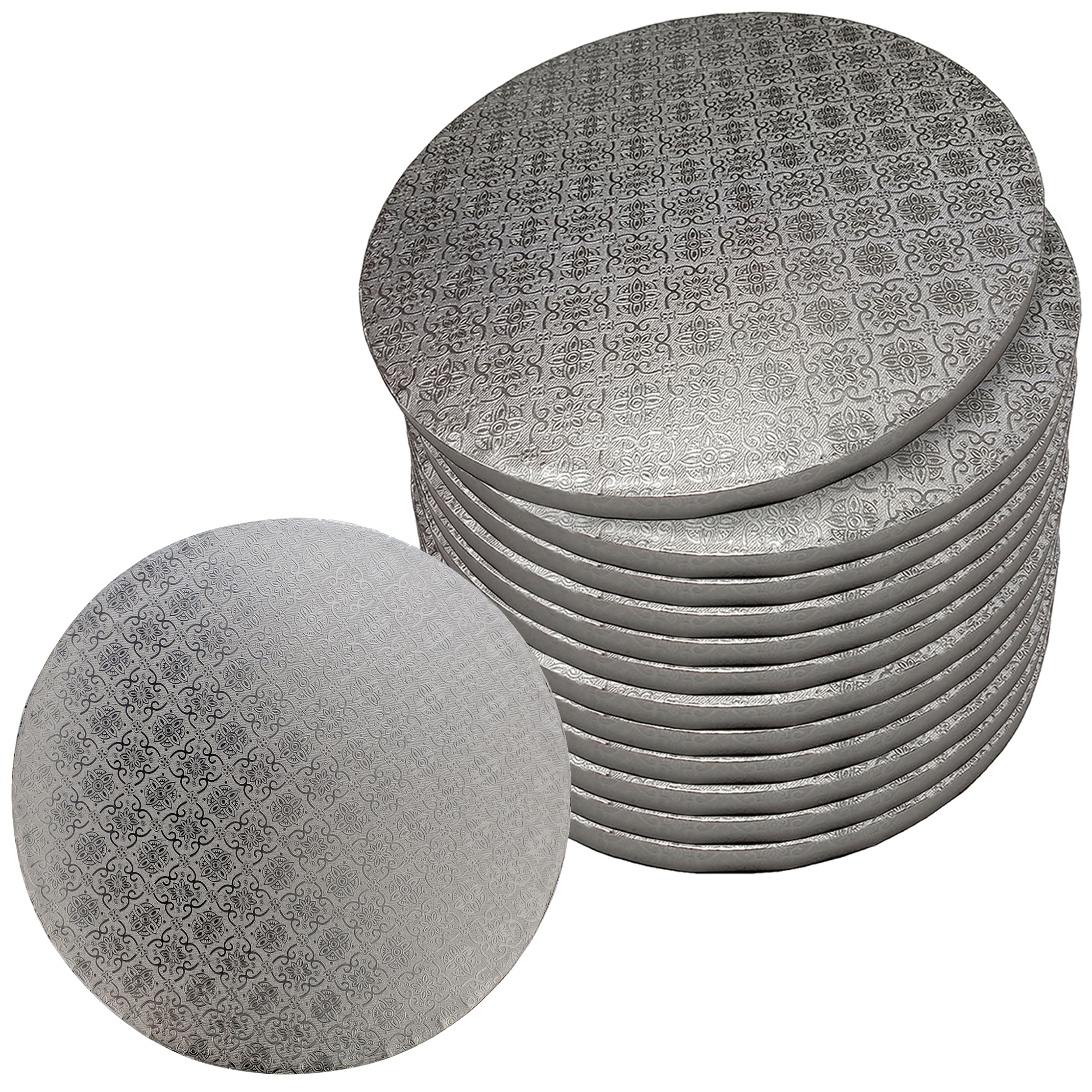 SpecialT - Tambores redondos para tartas (12 pulgadas, 12 unidades, con bordes gruesos de 1/2 pulgada)