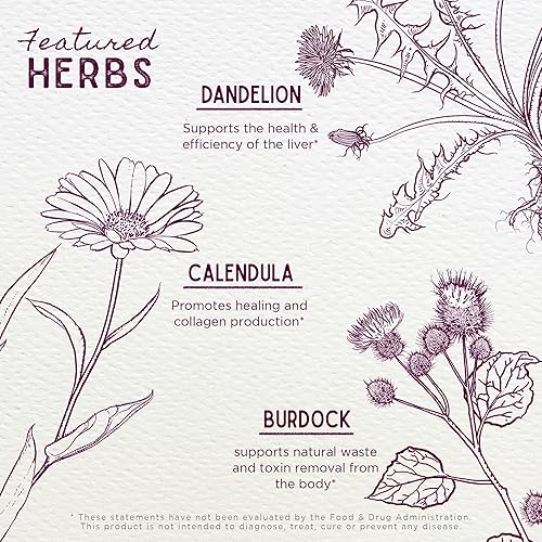 Miniatura 4 de WishGarden Herbs Clear Complexion Blemish Buster - Suplemento para el acné a base de plantas con caléndula, bardana y diente de león que apoya la