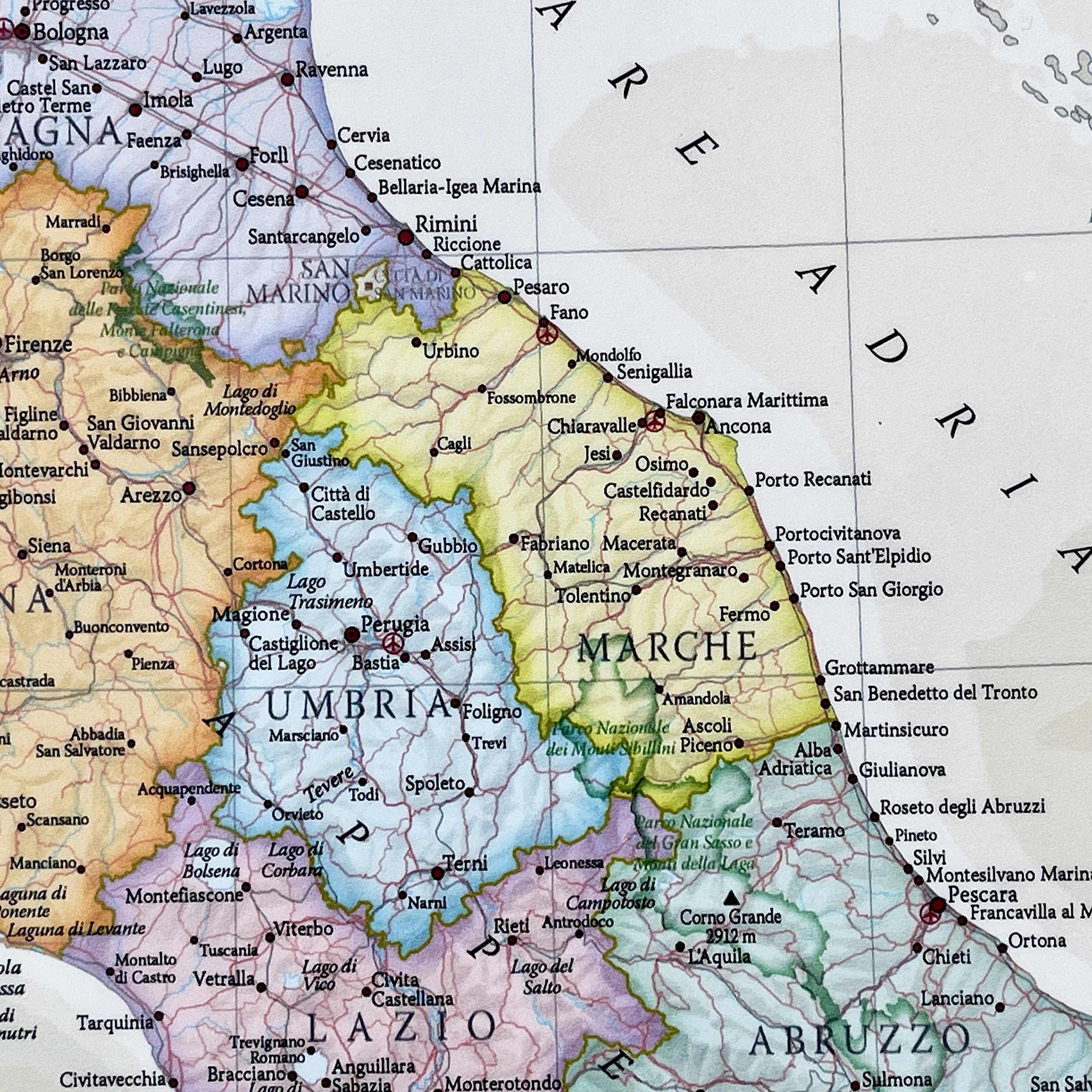 Maps International - Mappa del mondo + Offerta Gratuita una Mappa Italia - stile classico - Laminato