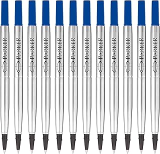 Rollerball Pen Refills | Fine Point | Blue QUINK Ink | 12 Count