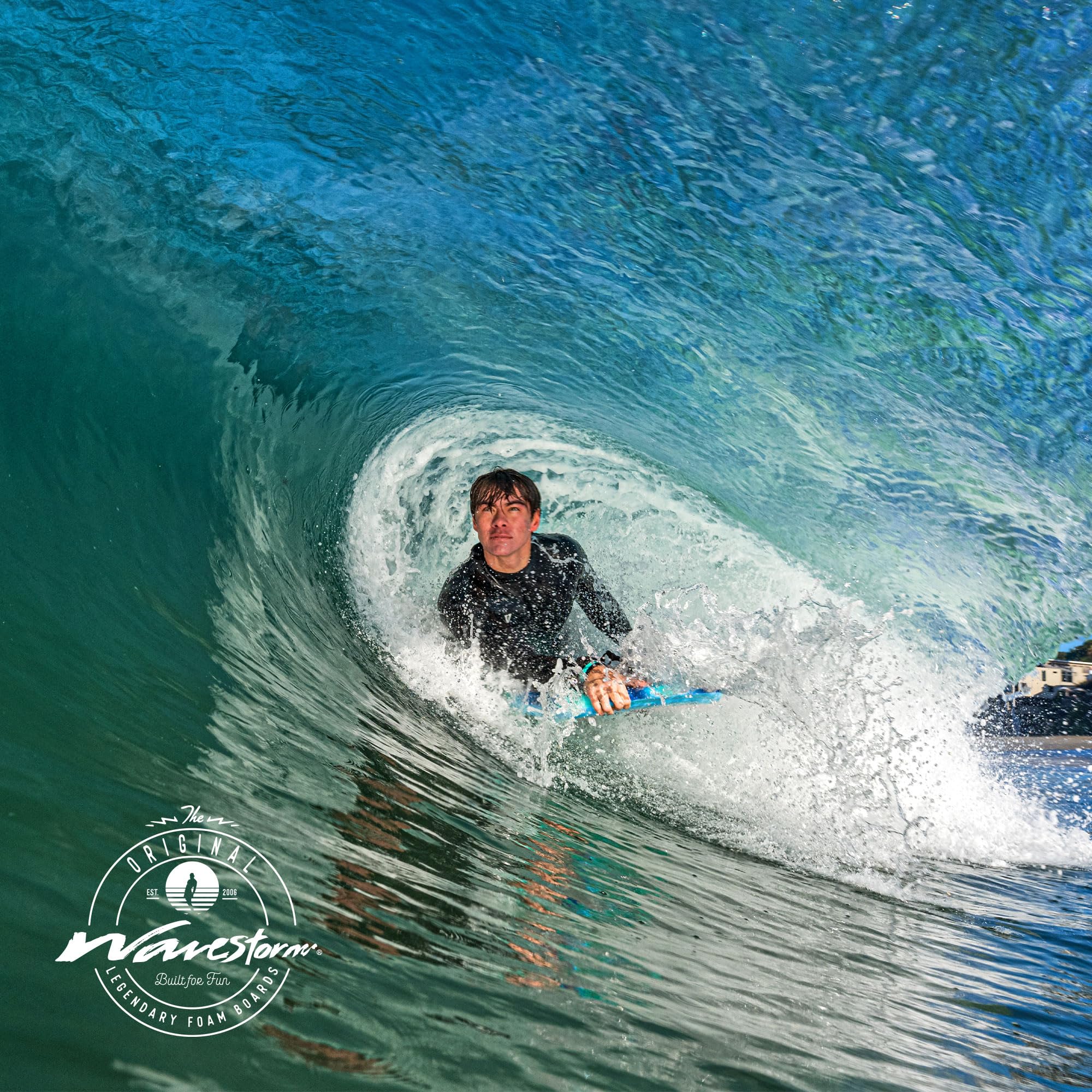 Wavestorm Bodyboard de Espuma de 40 Pulgadas | Bodyboards recreativos para Principiantes en Todos los Niveles de Surf | Cubierta contorneada y Fondo de Canal | para Lake Pool Beach