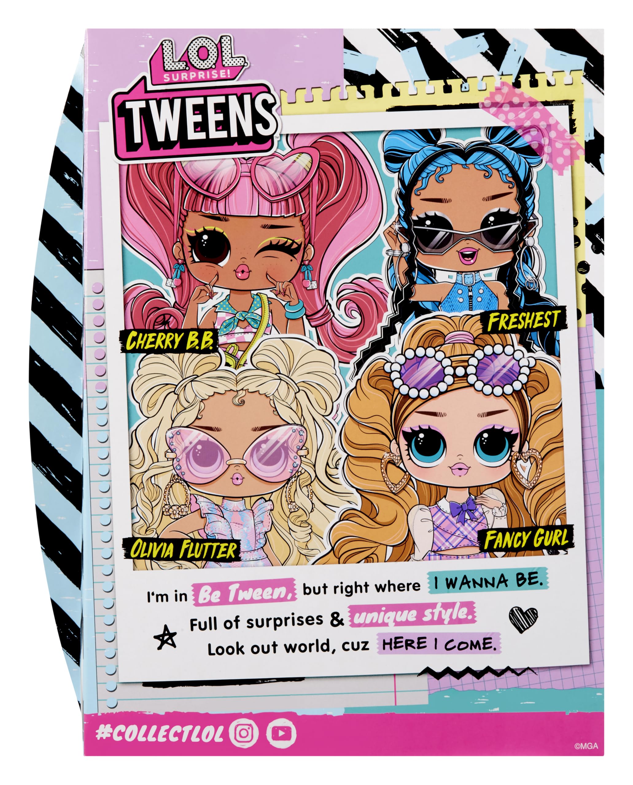 L.O.L. Surprise! Tweens Core Doll - Freshest: Include 1 Bambola Fashion, con Outfit e Accessori, 4 da Collezionare