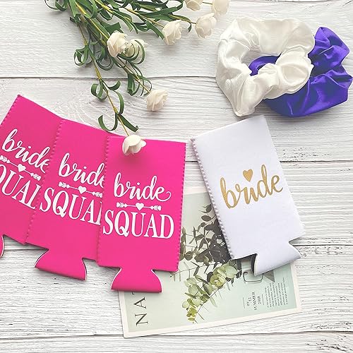 Miniatura 6 de PartyGifts&Beyond Paquete de 10 decoraciones para despedida de soltera, delgadas, para regalos de dama de honor, para novias, escuadrón de latas