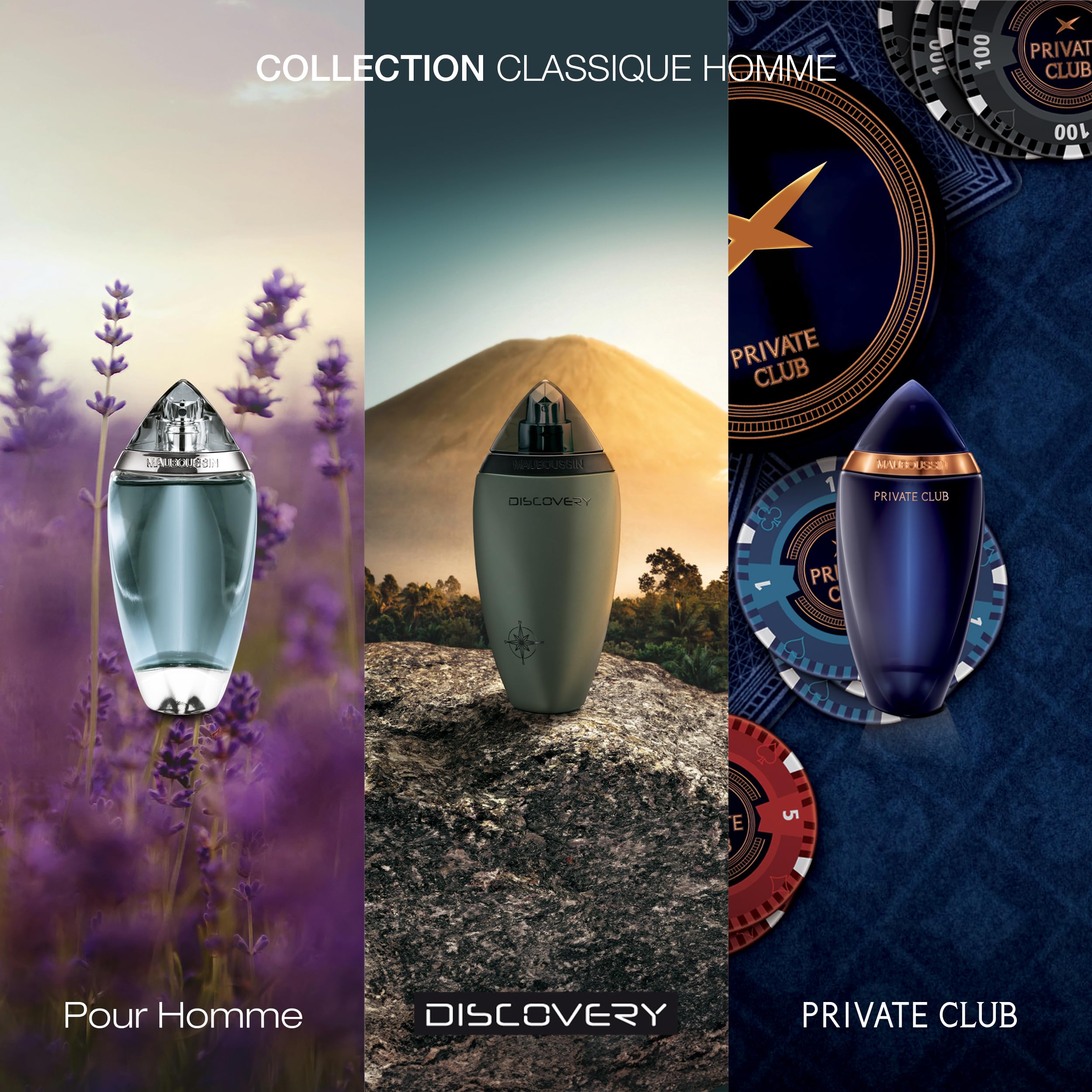 Mauboussin - Private Club 100ml + 20ml (Travel Spray) - Eau de Parfum Homme - Senteur Boisée & Orientale