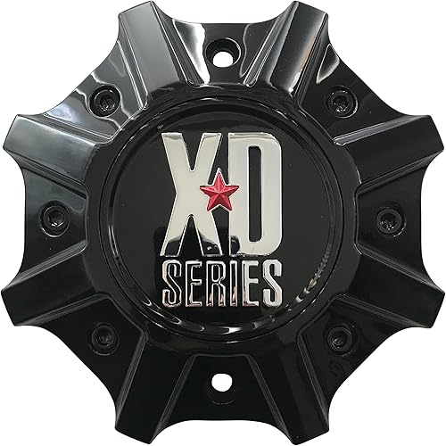 KMC XD Series Cap M-1015 M-1015 (GB) - Tapa central negra brillante