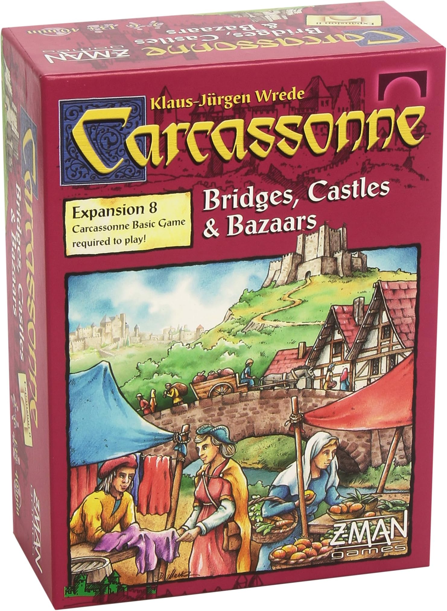 Carcassonne Expansion 8 Bridges and Castles Board Game
