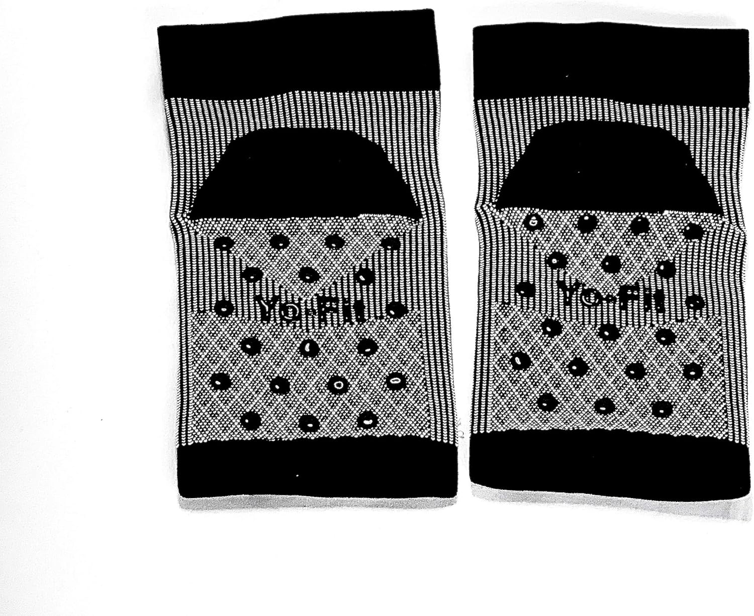 Yo-Fit Anti-Slip Toeless Compression Yoga Sock & Glove Pack. Ankle Support (Multi-Pack)