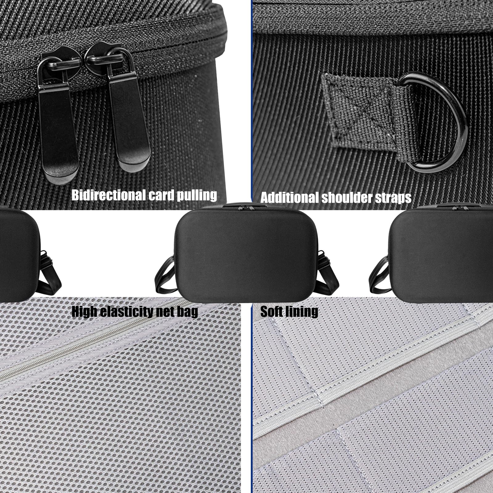 Harte Tragetasche, stoßfest, schützende Reisetasche, Tragetasche, tragbare Reisetasche für Studio-Host-Zubehör, robuste Schutzhülle