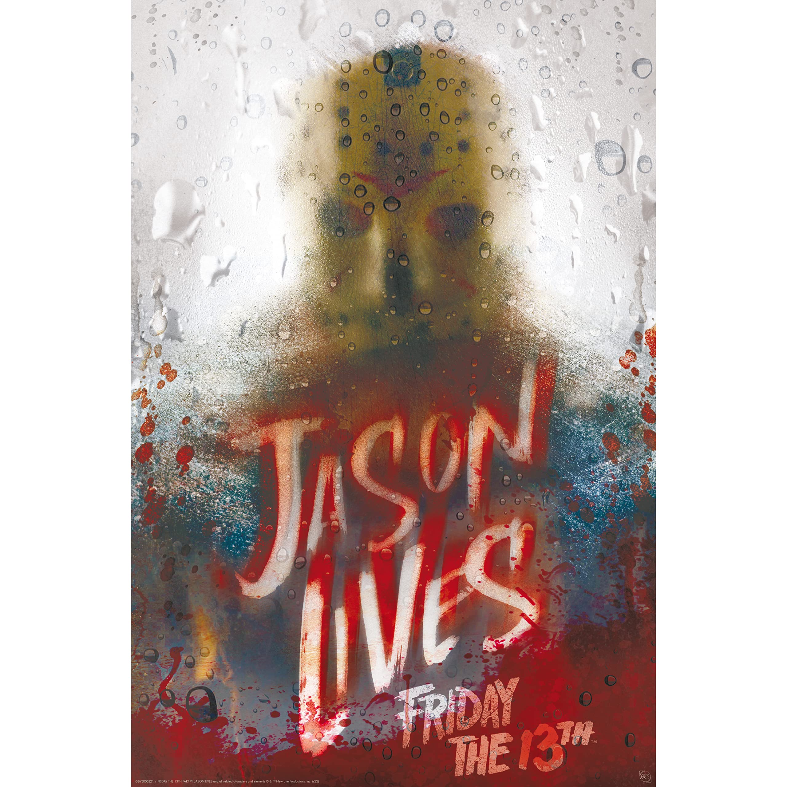 Abystyle Schwarz Gbeye Jason Lives Friday 13 Poster 91.5 X 61 Cm