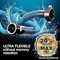 Vista 3 de Camco EVOFlex - Manguera de agua potable para caravana de 25 pies, cuenta con diseño extra flexible con extremos de alivio de tensión de acero